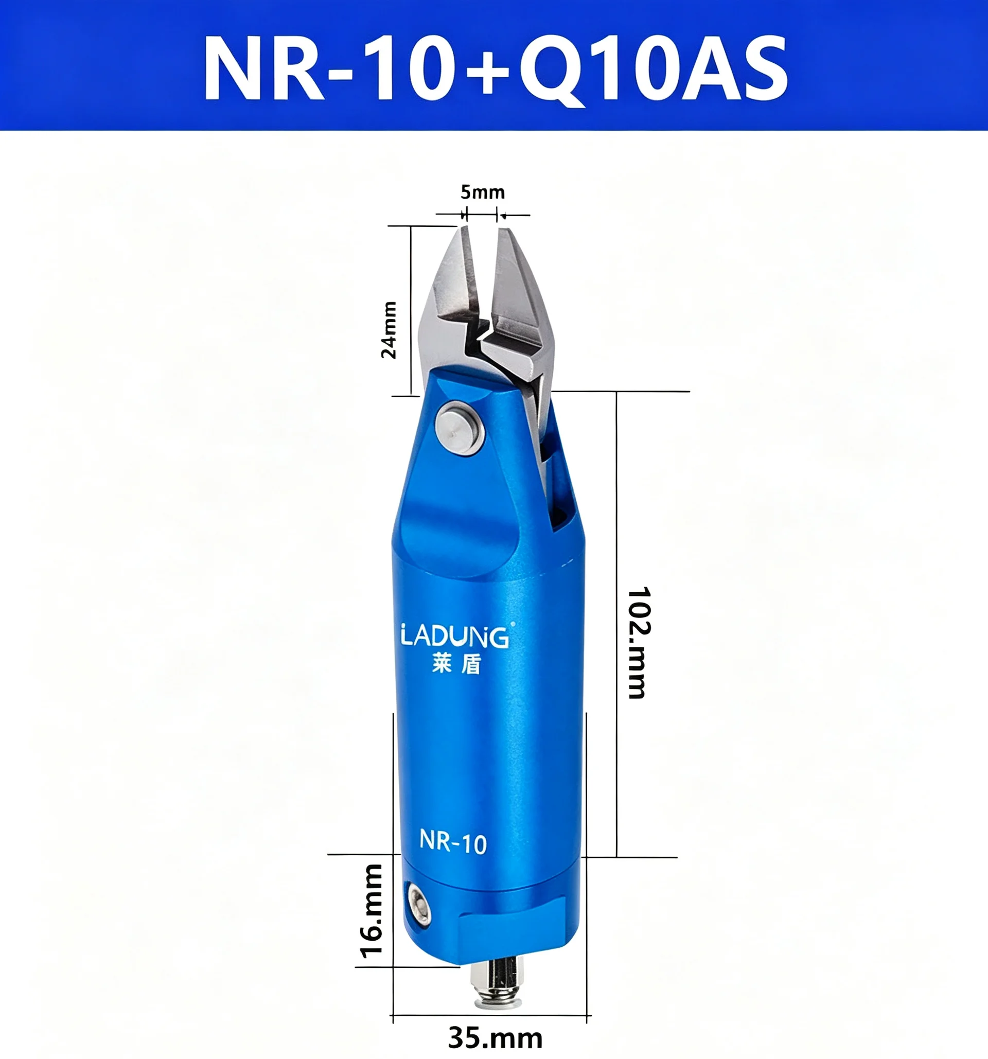 Air Nipper NR-10 Series Automated Pneumatic Cutter with Tungsten Steel Blade ZS4-40/ZS4S for Cutting Copper, Iron and Steel Wire