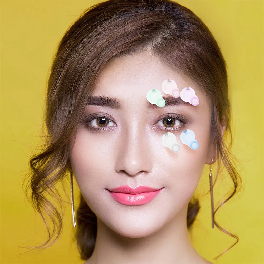 10 قطعة مجموعة الحجامة الوجه سيليكون أكواب شفط المكنسة الكهربائية لمكافحة الشيخوخة العين الوجه الرقبة التجاعيد إزالة تدليك الوجه أدوات العناية بالبشرة