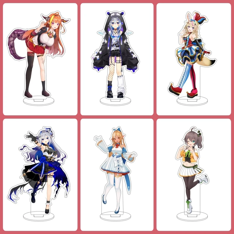 YouTuber La+ Darknesss Hololive Inugami Korone Anime Acrylic Figure Stand Model Desk Decor Ornament Cartoon Keychain Collection