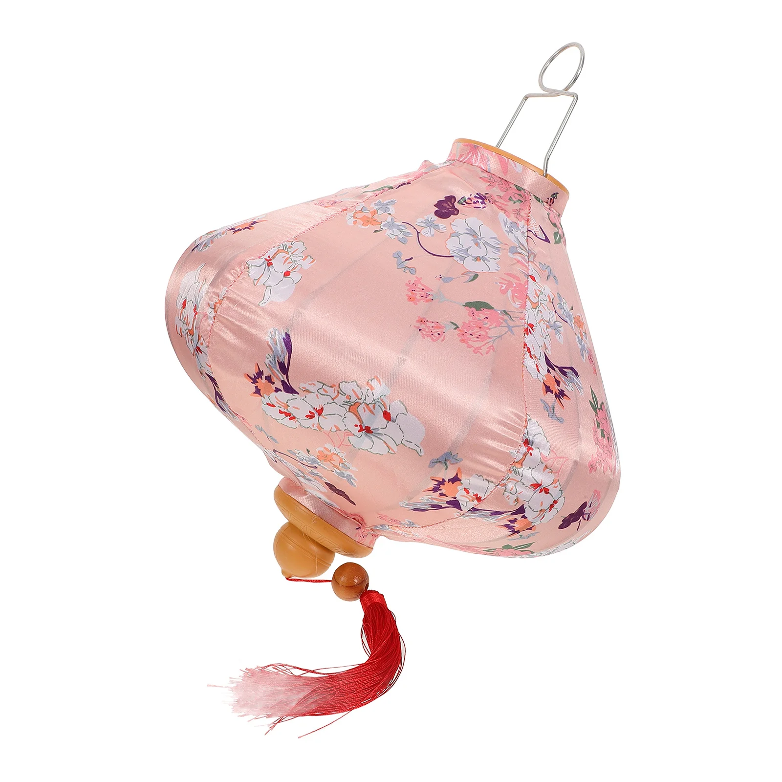 

1 Piece Style Chinese Lantern Decorative Outdoor Hanging Light for Garden Patio Camping Weather Resistant Silk Iron