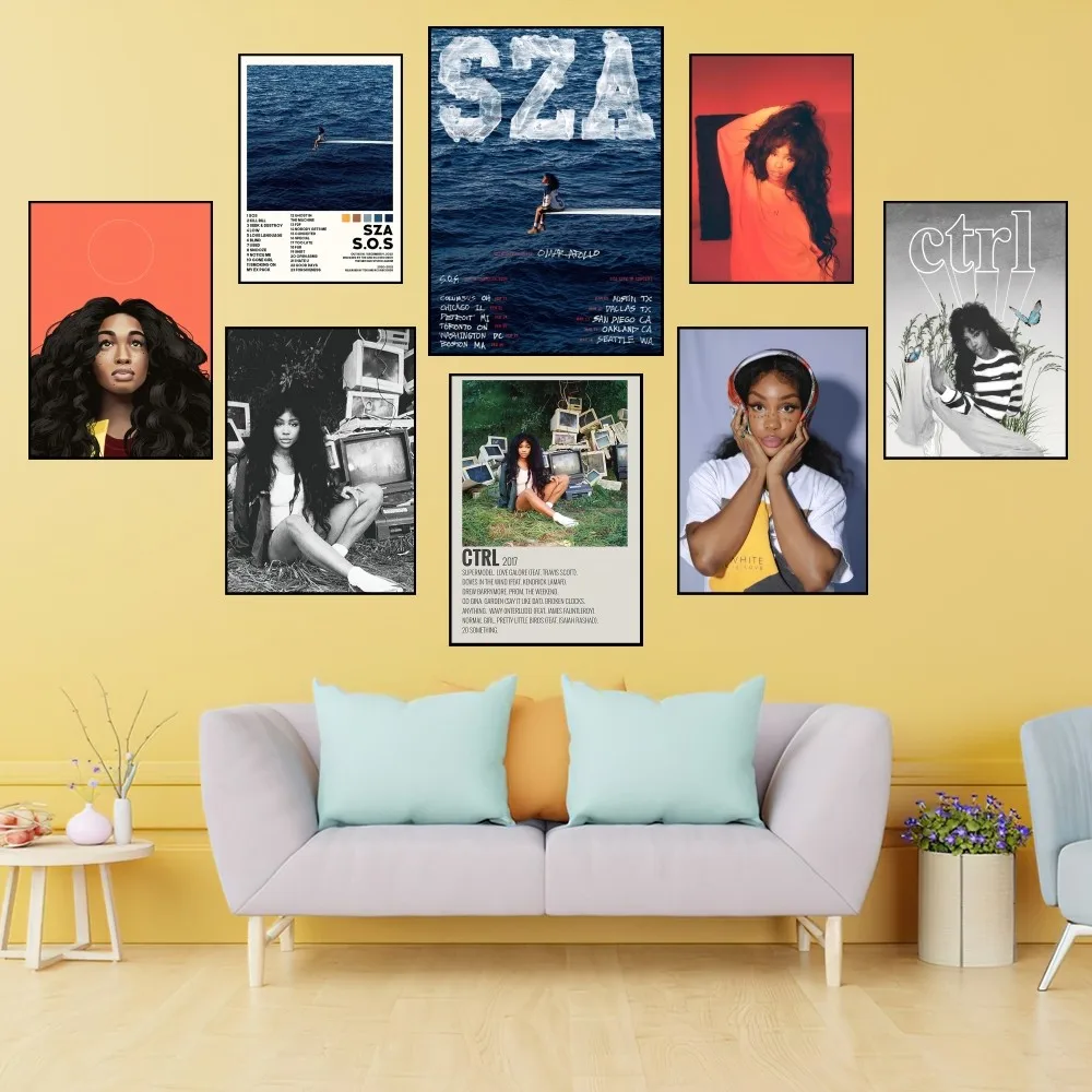 Singer SZA Album Sos Poster Prints Wall Painting Bedroom Living Room Decoration Office Home