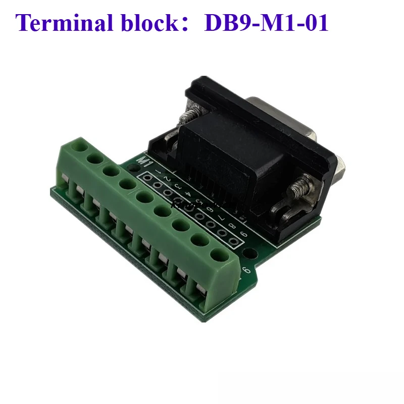 1pcs DB9  Female Adapter Signals Terminal Module RS232 RS485 Serial To Terminal 9-Pin 9-Hole Connector