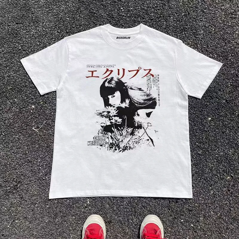 

Oversized Y2k Harajuku Hip Hop Letter Print Loose T-shirts Women Fashion Casual Streetwear Short Sleeve Sweatshirt Clothes Tees