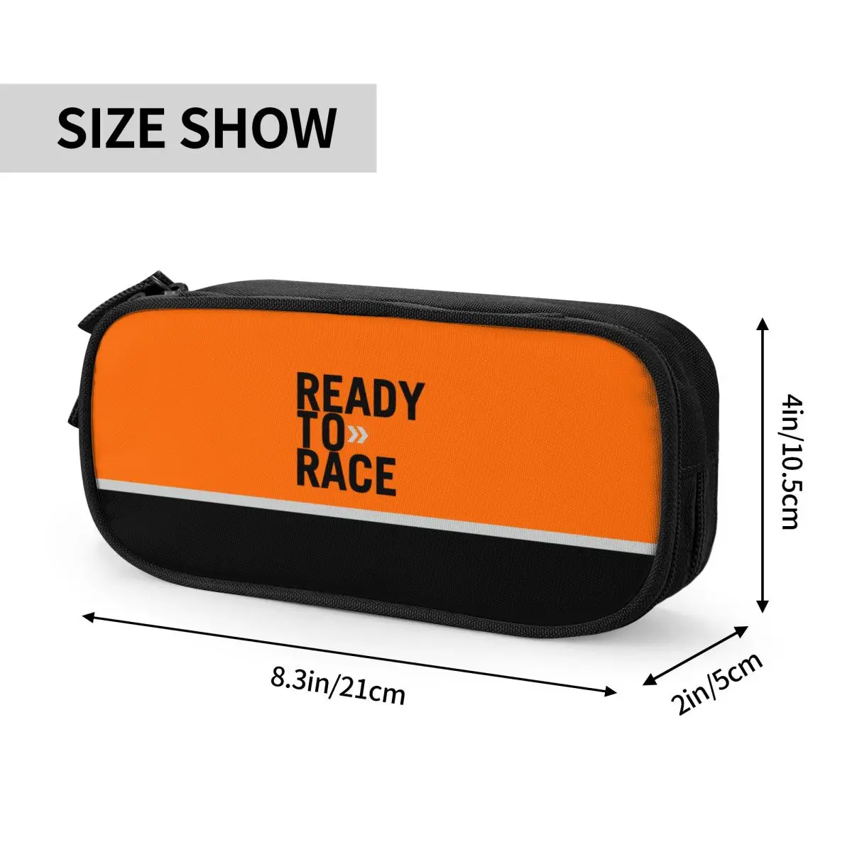 Ready To Race Enduro Cross Motocross Pencil Case Pencilcases Pen Box for Student Large Storage Bags Students  Zipper Stationery