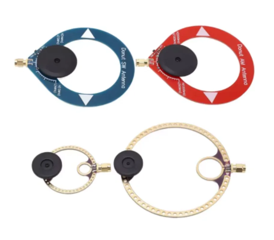 Donut Short And Medium Wave Antenna Mini Loop Multi-Function Antenna 4-Piece Set For FM SW Radios