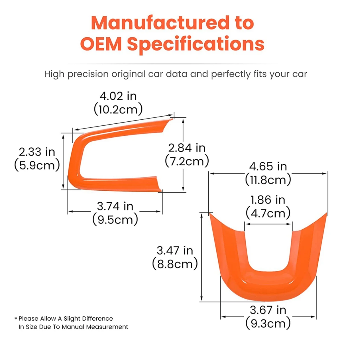 غطاء عجلة قيادة برتقالي ، إكسسوارات داخلية ، ديكور لسيارة ep wangler JL gliator JT