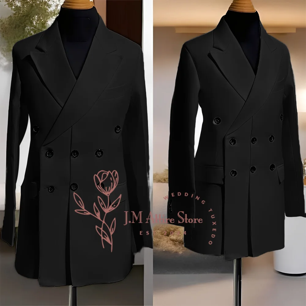 بدلة رجالية بيضاء سترة ثلاثية الصدر سترة ذات طية صدر السترة للعمل اليومي وحفلات الزفاف وحفلات أعياد الميلاد هدية سهرة مخصصة #3