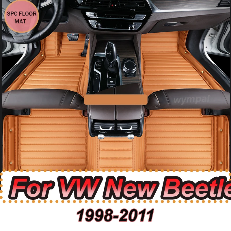 

LUXURY Car Floor Mats For VW VW New Beetle Convertible 1998~2011 Waterproof Car Mats Car Accessories