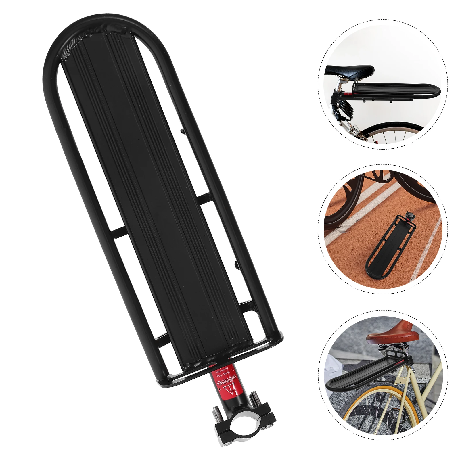 

Mountain Bike Cargo Rack Rear Luggage Rack For Disc Bike Foldable Bicycle Strong Load Capacity Quick Release Bag Mount