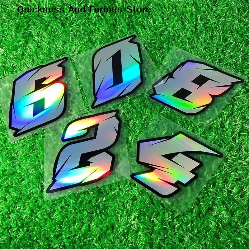 【MO】0123456789 Color Laser Number Car Motorcycle Stickers Fuel Tank Fairing DIY Moto Helmet Body Vinyl Decals Accessories