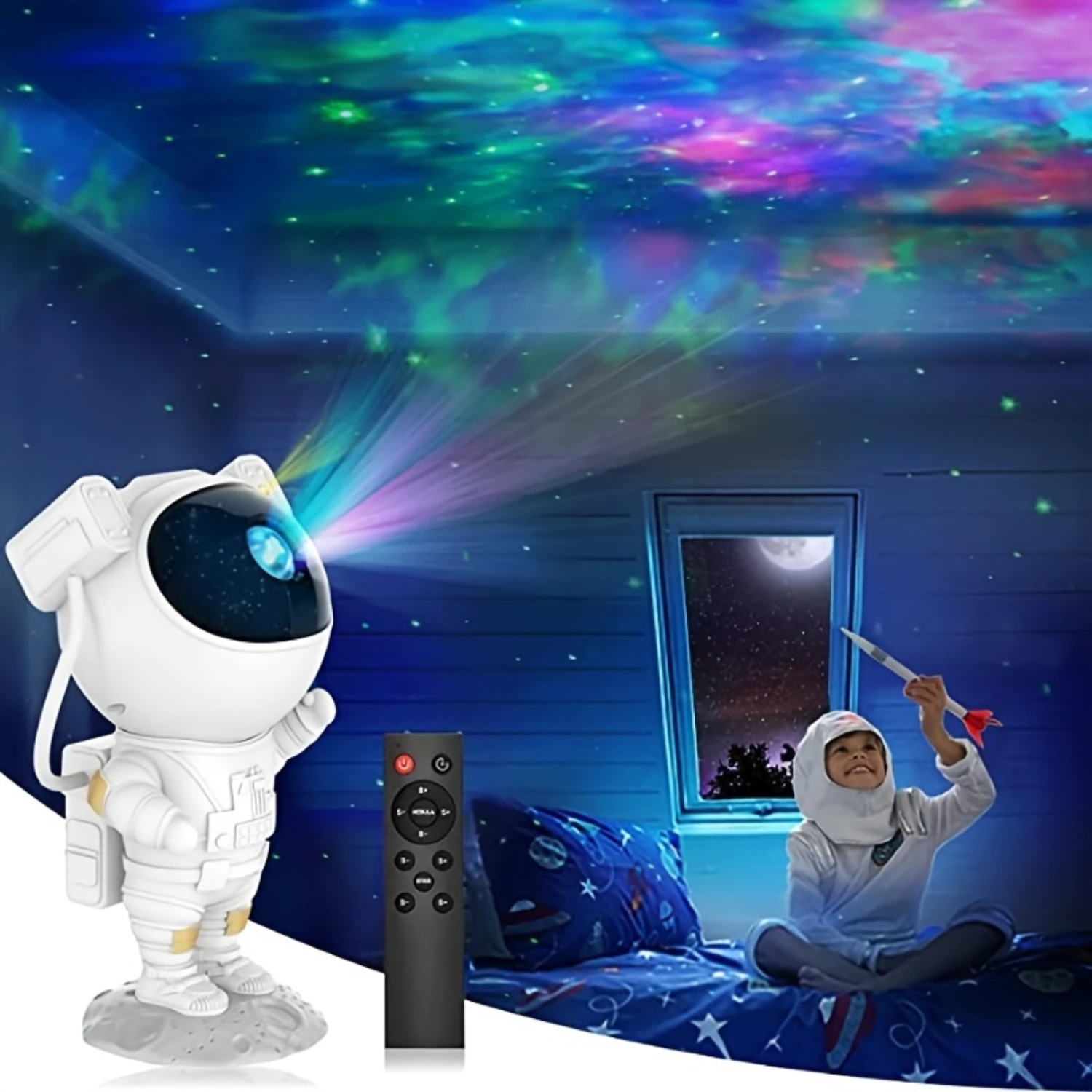 

Starry Sky Projector Galaxy Night Light - Astronaut Space Buddy Projector, Starry Sky Nebula Ceiling LED Light With Timer And Re