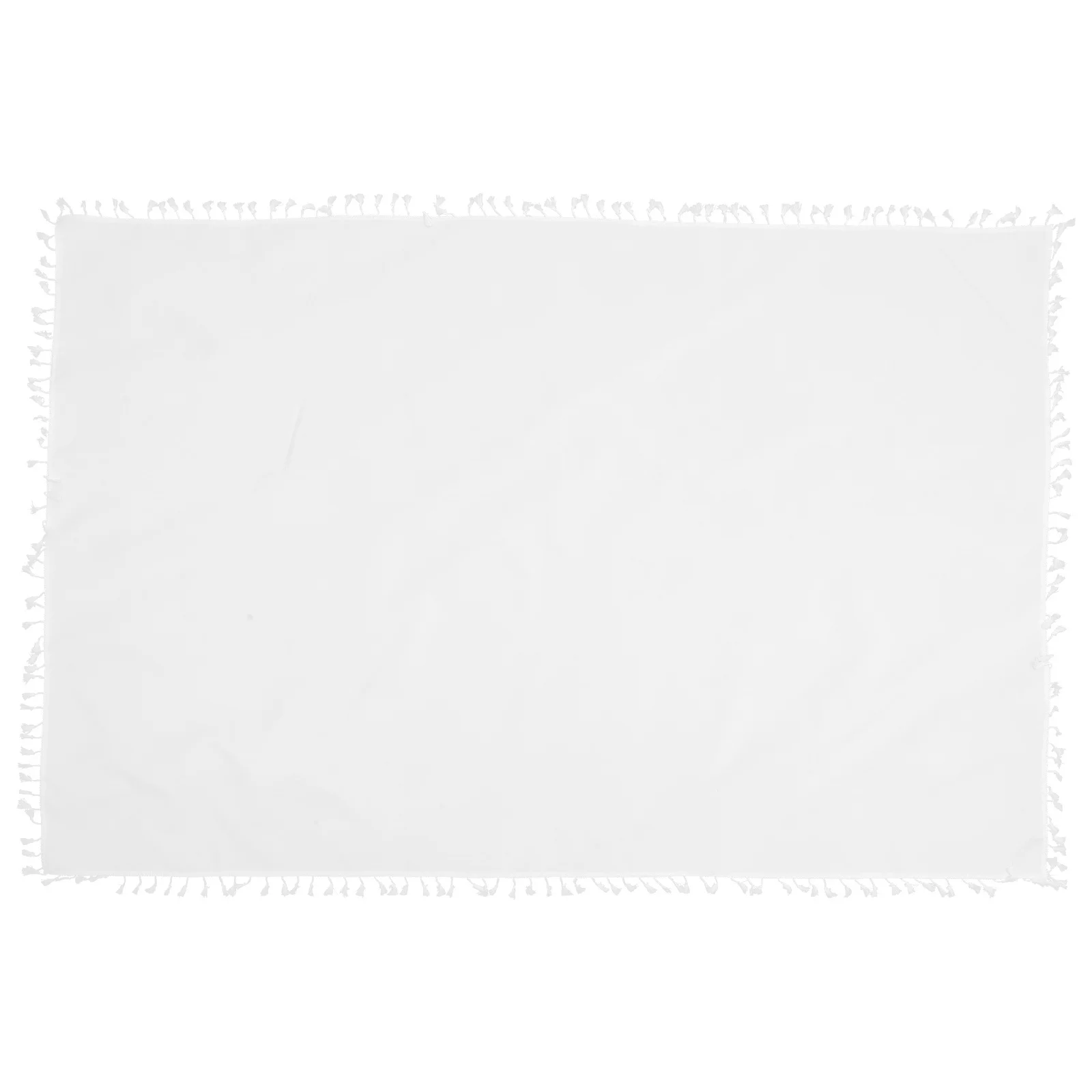 مفرش طاولة مقاوم للماء بلون سادة غطاء طاولة مزخرف مهدب للحفلات والبوفيه وتناول الطعام والنزهات ومهرجان الزفاف والمنزل