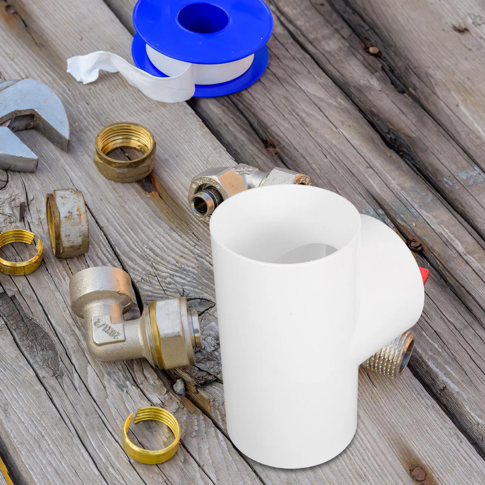 4 Inch 3 Way Plastic Duct Connector T Shaped Round Hose Adapter Pipe Splitter for Fan Dryer Vent HVAC Fitting