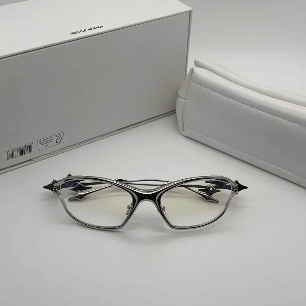 

2025 new YTT fashionGM glasses frame cat's eye personalized fashion pure titanium men's and women's antiblue light glasses frame