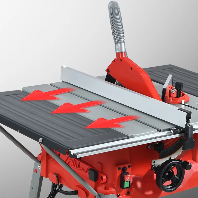10 inch woodworking sliding table saw mobile high precision cutting machine electric saw multifunctional panel saw miter saw