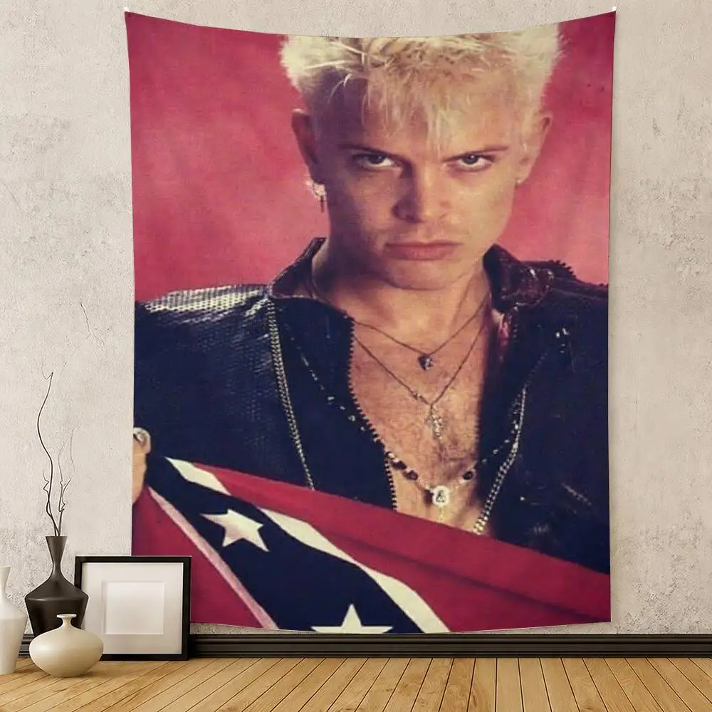Singer B-Billy Idol Flag Digital Printing Banner for Garage Wall Out Door Decoration
