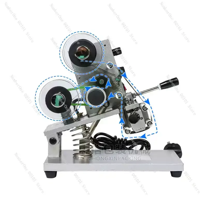 Hot sale 110v/220v ZY-RM5 Color Ribbon Hot Printing Machine Heat ribbon printer film bag date printer manual coding machine