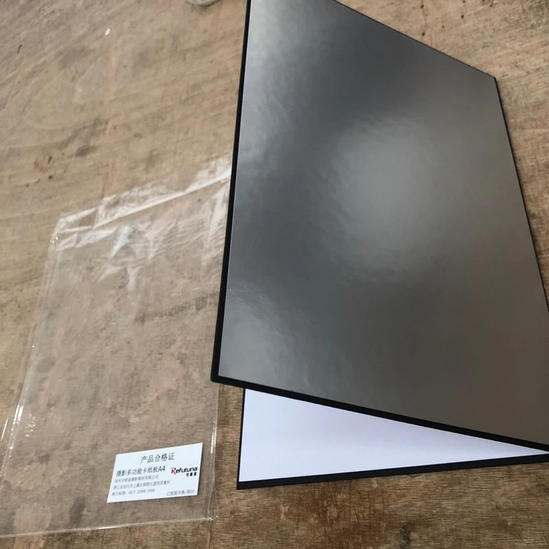 3 In1 Multipurpose Fotografie Inklapbare Kartonnen Opvouwbare Reflector Wit Zwart Zilver Reflecterende Papier Licht Accessoire