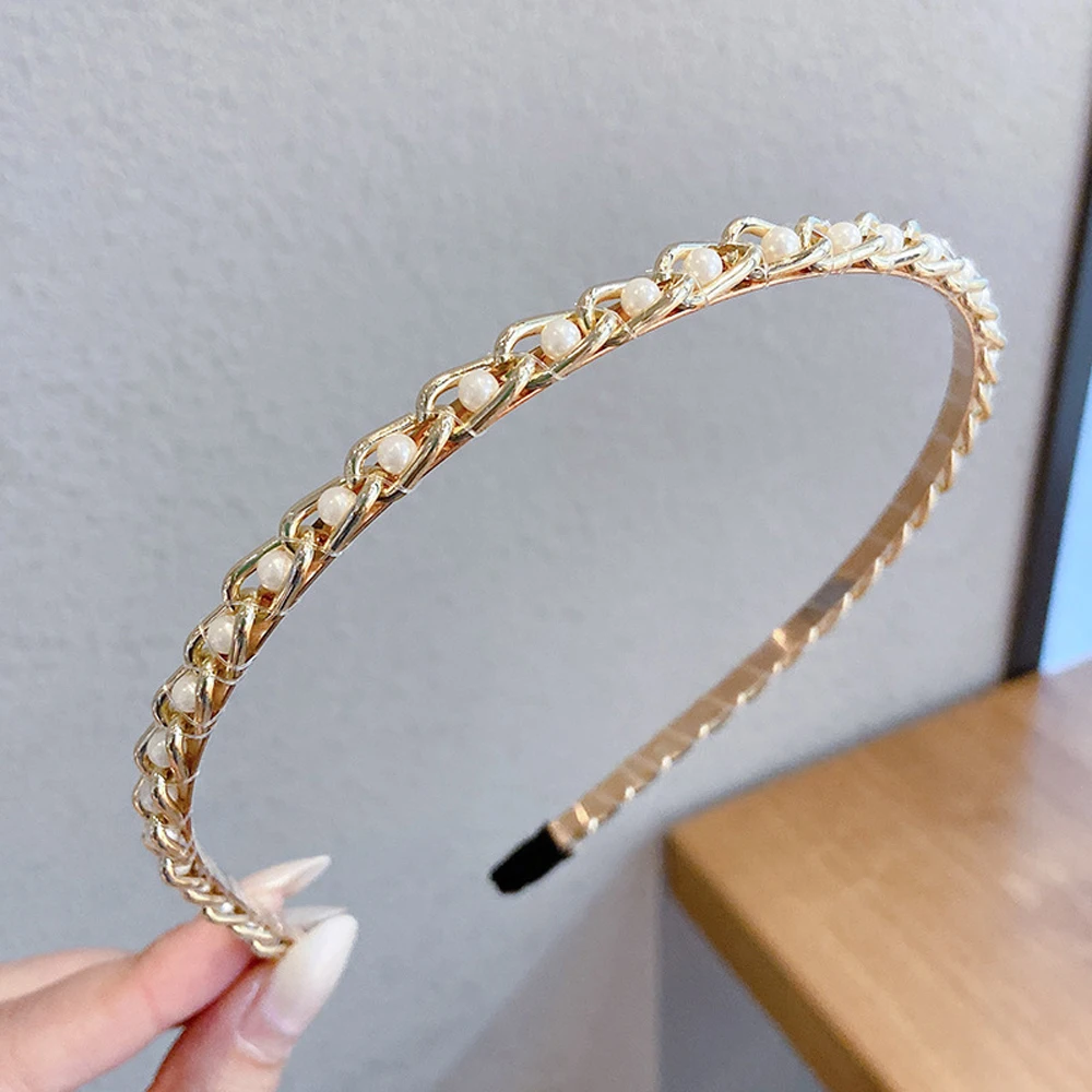 Serre-tête à fleurs perlées tendance avec nœud, accessoires pour cheveux, bandeau perlé