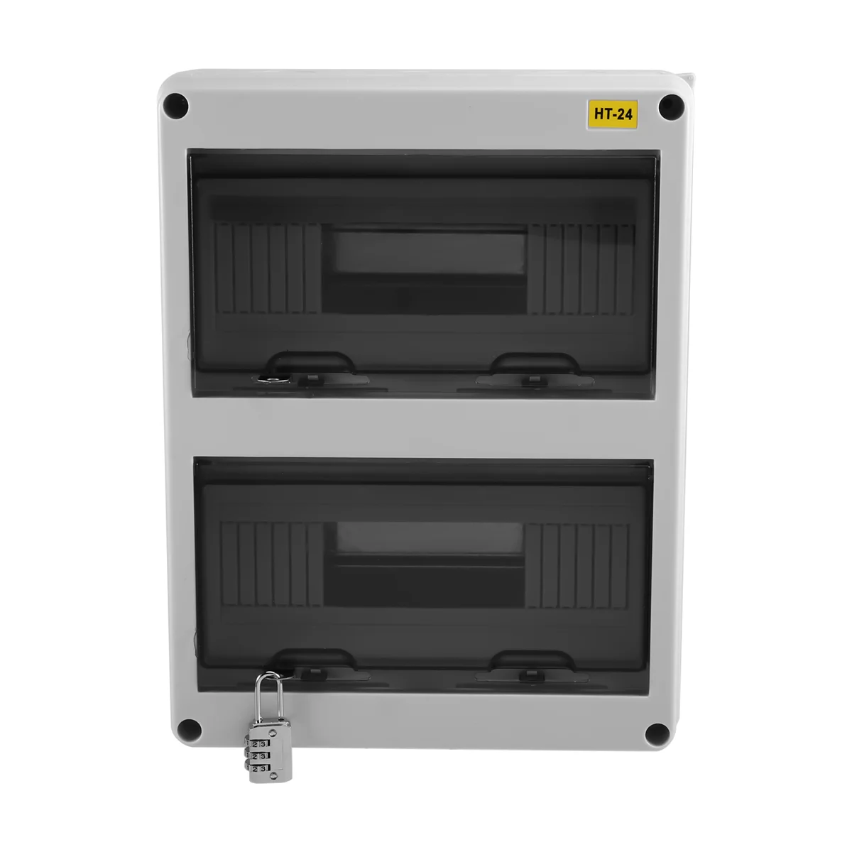 AA98 HT Series Junction Box 24WAY IP65 Waterproof Distribution Box Outdoor ABS Electrical with Lock for Circuit Breaker