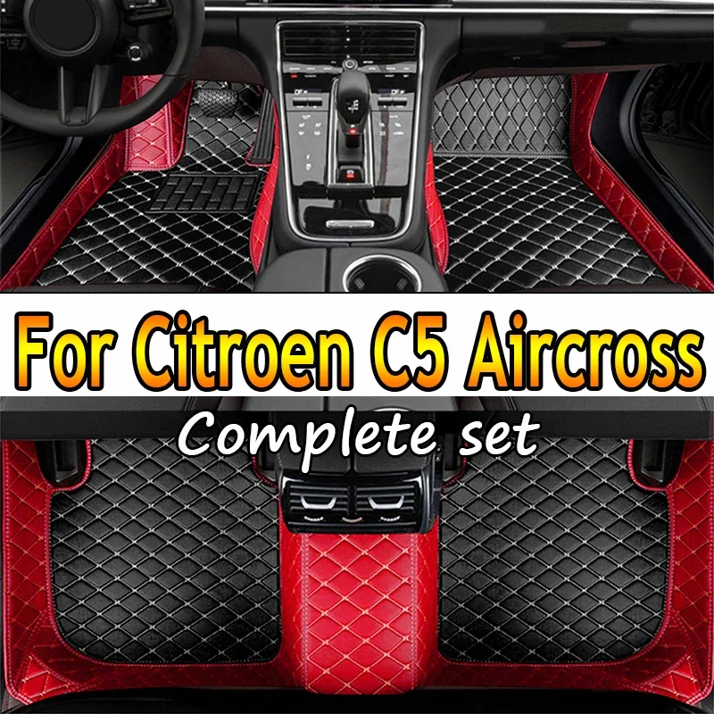 

Car Floor Mats For Citroen C5 Aircross 2018~2022 Leather Mat Durable Pad Auto Rugs Carpets Interior Parts Car Accessories 2019