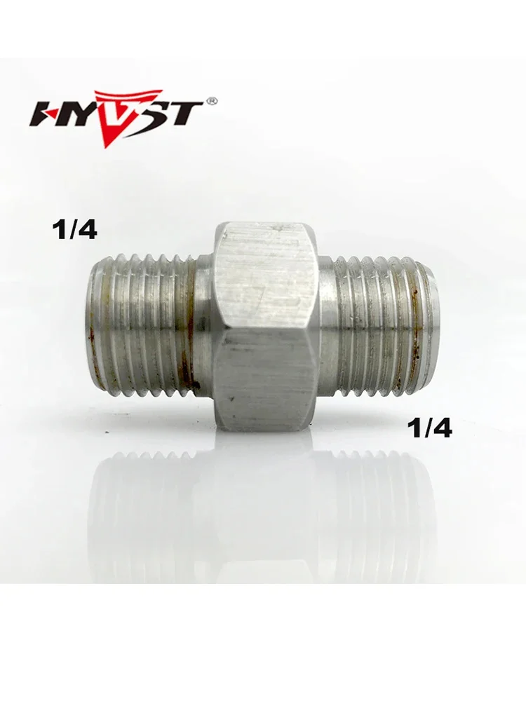 تركيبات بدون هواء 1/4 بوصة موصل خرطوم 1/4 في npt x 1/4 في محولات npt، تركيبات خرطوم مع خرطوم الضغط العالي (عبوتان)