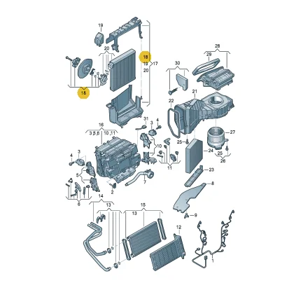 Original Air Conditioning Expansion Valve For Audi A6 C7 A7  2011-2018  4G0898967   4G0820181A