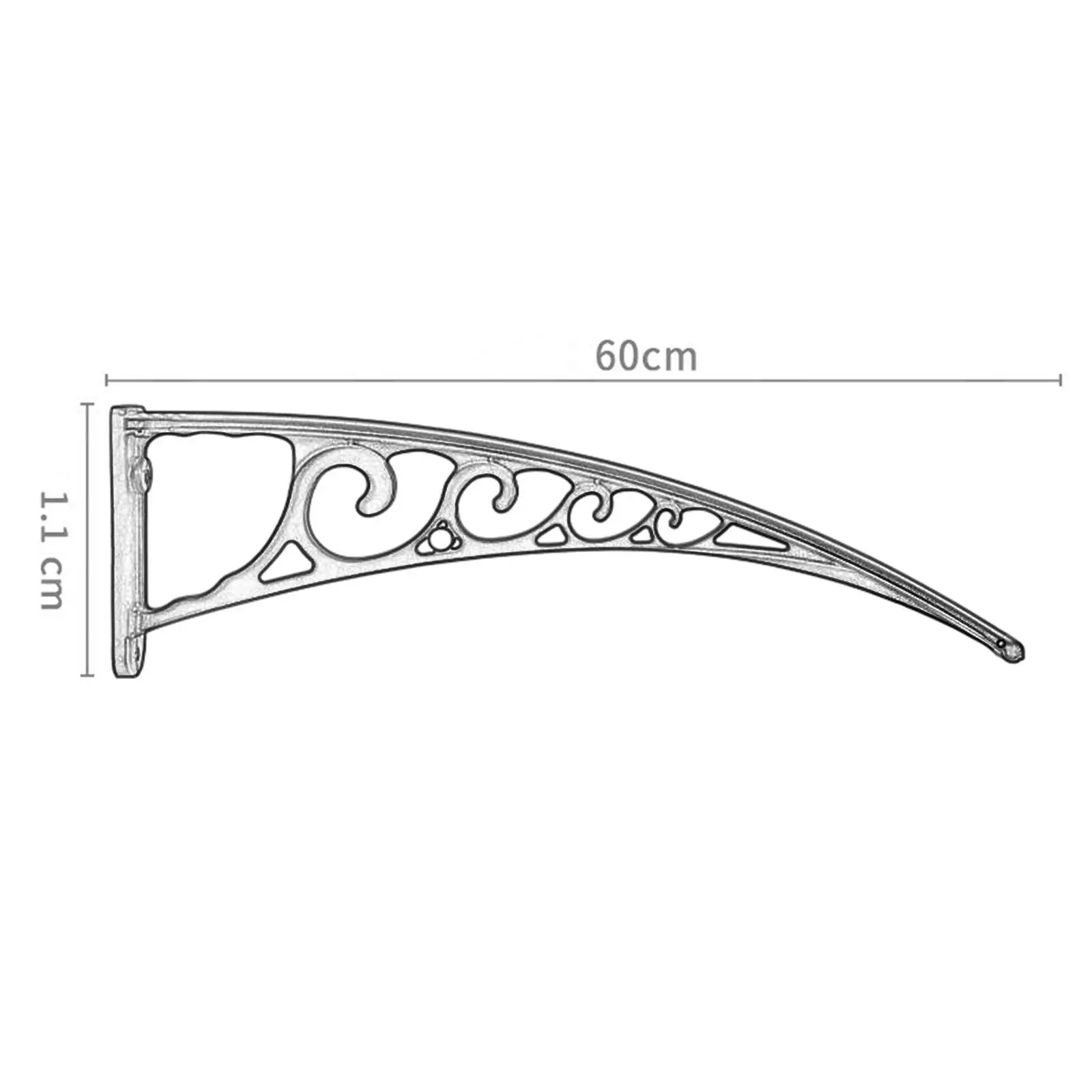 Stable Awning Canopy Bracket for House Outside Mount Door Canopy Awning Holder for Garden Balcony Door Entrance Window Porch