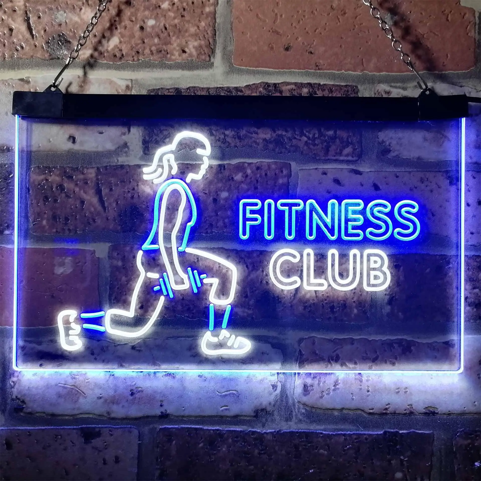 

Fitness Club Open Welcome Dual Color Led Neon Sign st6-i3168