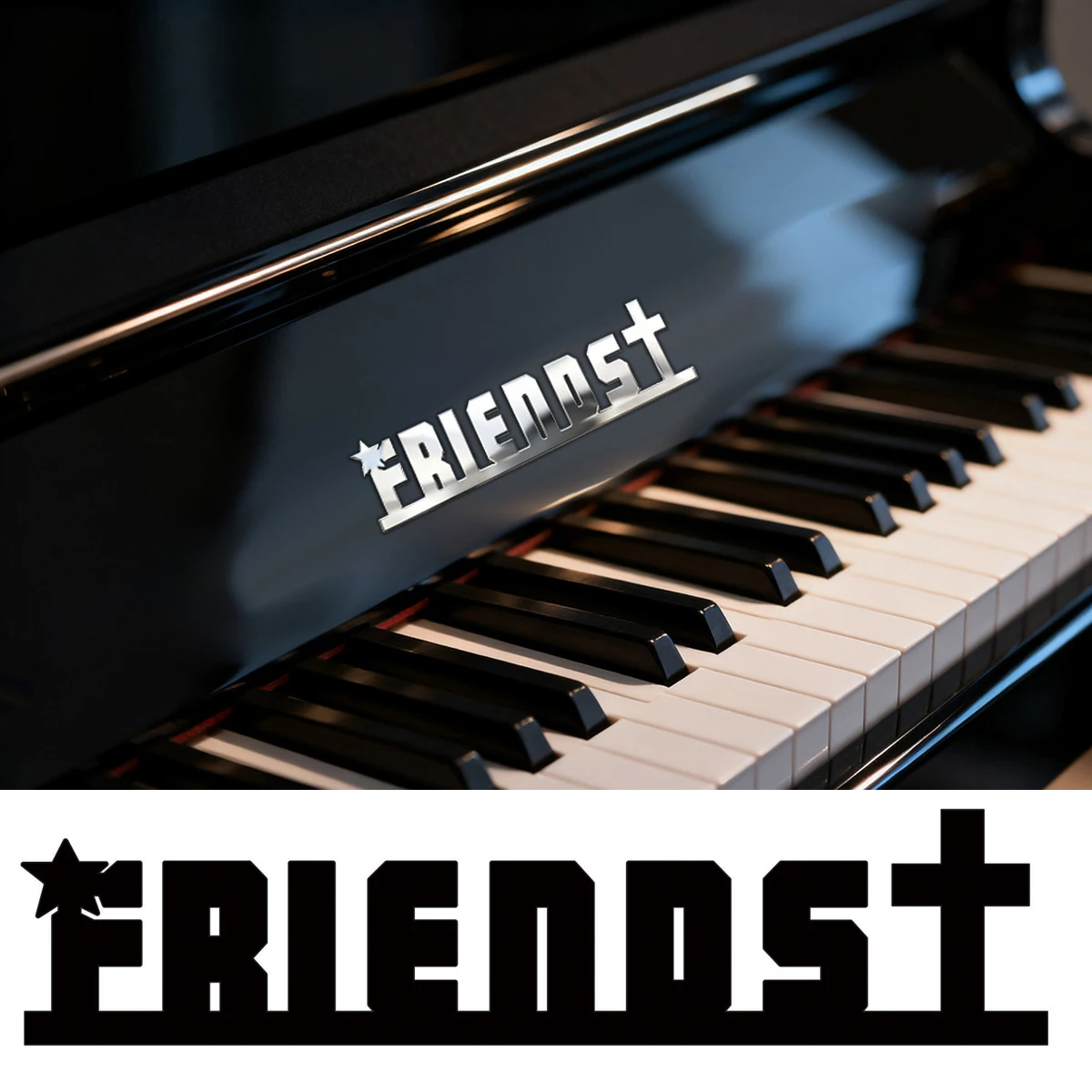 Metal Letter Plate Stickers -Waterproof-5.86in- Star Cross Sticker-Easy Application-Guitar Piano-Car Body-Auto Sticker Custom