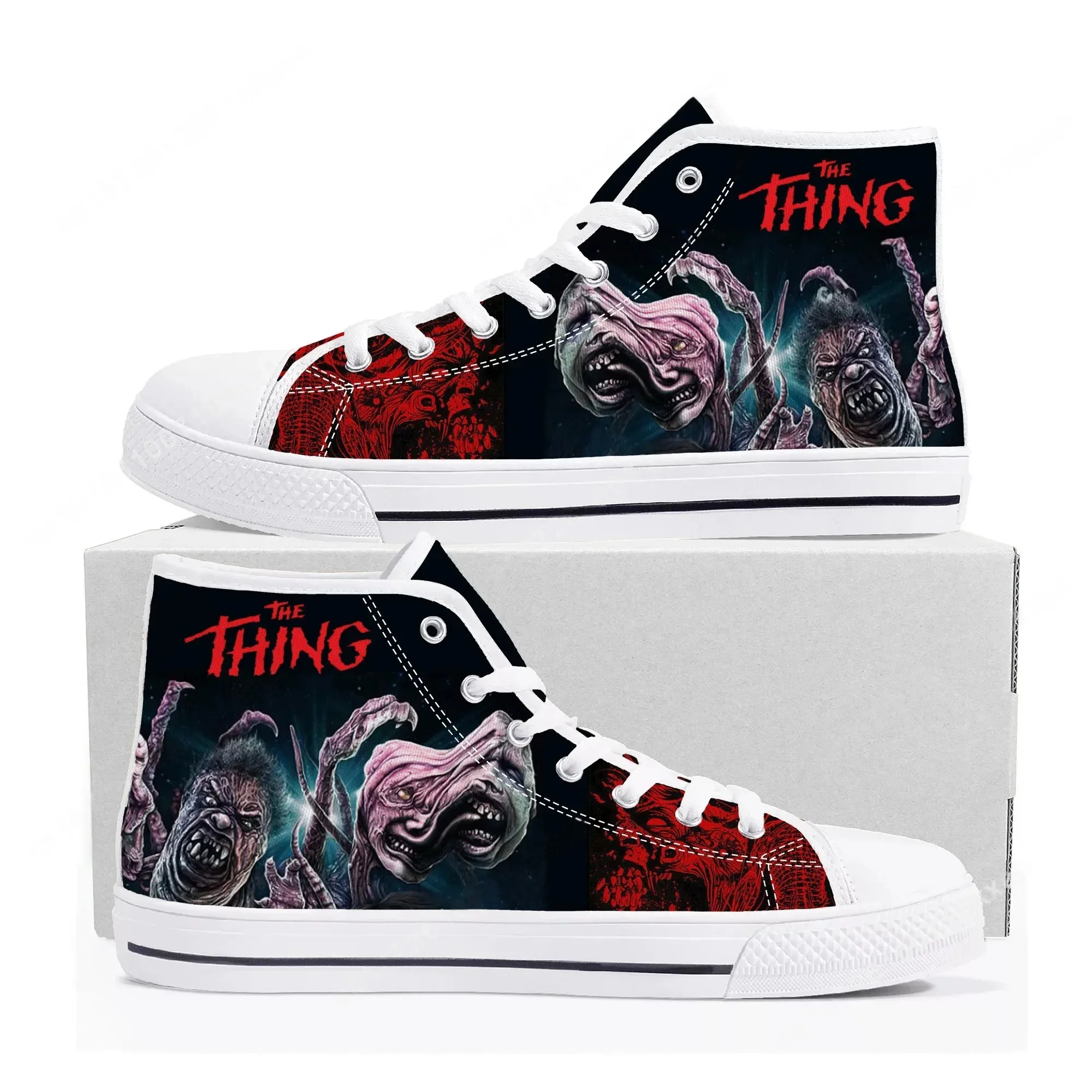 

The Thing 1982 High Top Sneakers Mens Womens Teenager High Quality RJ MacReady Canvas Sneaker couple Shoe Casual Custom Shoes