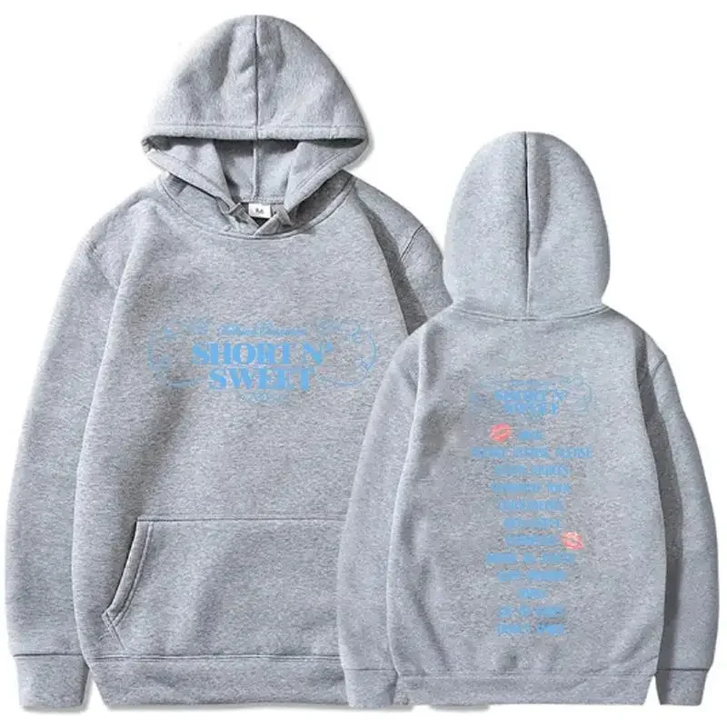 Sabrina Carpenter Short \'N Sweet Tour 2024 Hoodie Men Women Fashion Hip Hop Pullovers Sweatshirts Winter Casual Fleece Hoodies