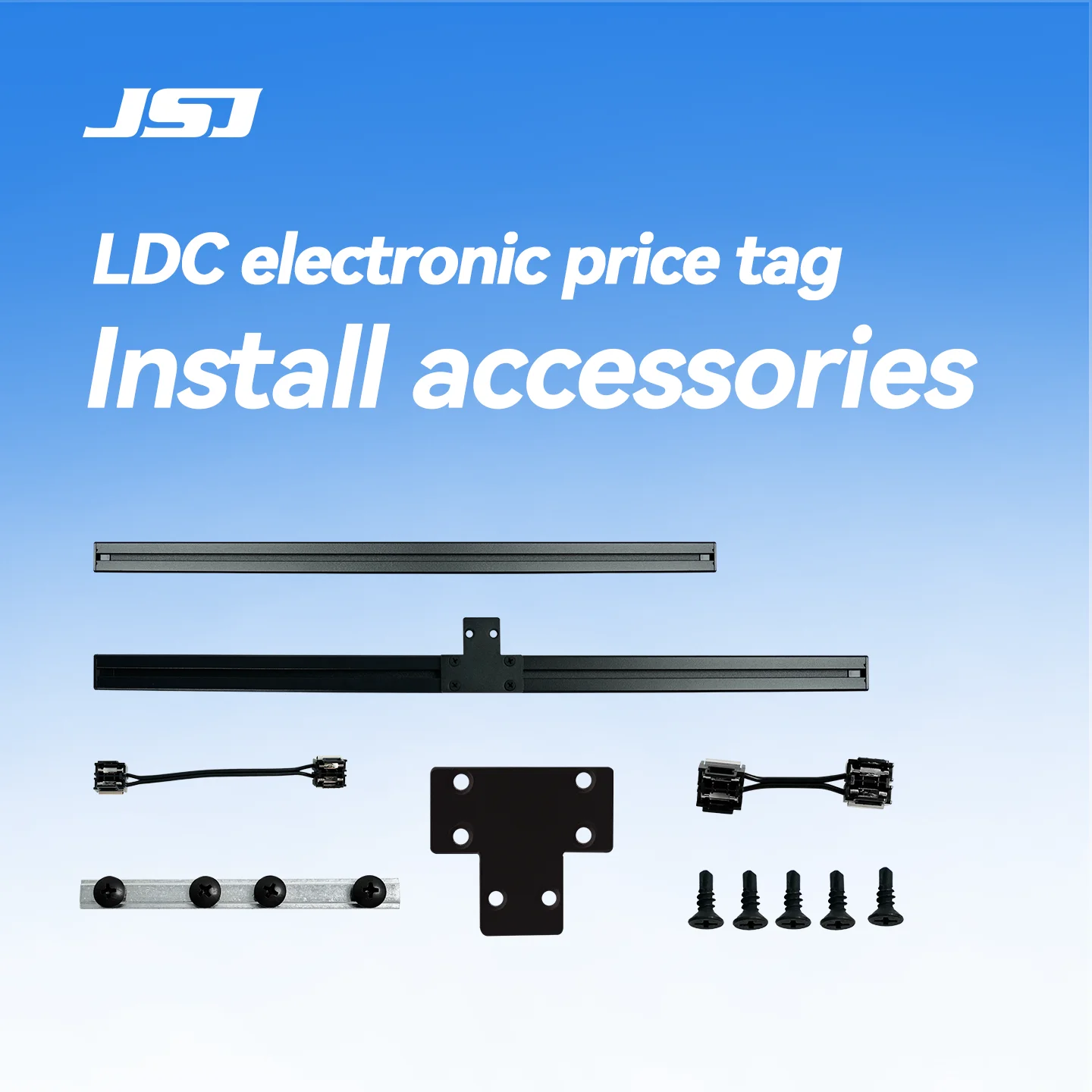 ESL E-ink Price Tag Install Accessories LCD Electronic Price Label‘s Guide Rail Bracket Connector Power Adaptor Accessory