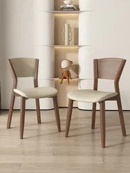 Wooden Minimalist Designer Bedroom Dining Chairs Nordic Modern Kitchen Chairs Cadeiras De Jantar Dining Room Furniture Soft