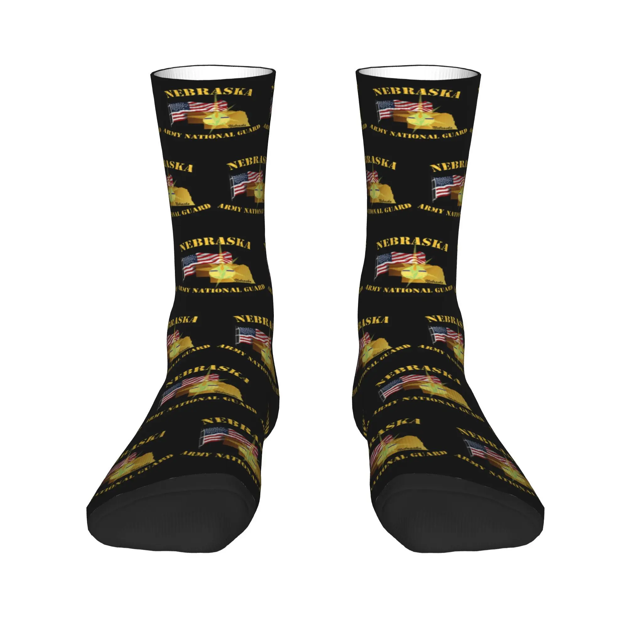 جميع المواسم نبراسكا الجيش الحرس الوطني أرني ث العلم الجوارب Harajuku جوارب لينة الرياضة الأوسط جوارب أنبوبية لينة للرجال والنساء