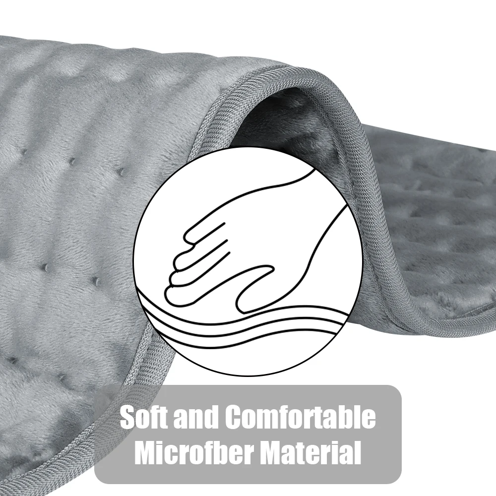 Electric Heating Pad Shoulder Neck Back Spine Leg Pain Relief Timed Physiotherapy Winter Warmer Heat Controller Blankets 30x60cm