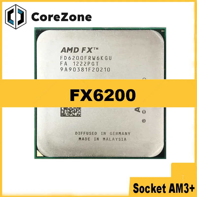 FX-Series FX-6200 FX 6200 3.8 GHz Six-Core CPU Processor FD6200FRW6KGU Socket AM3+