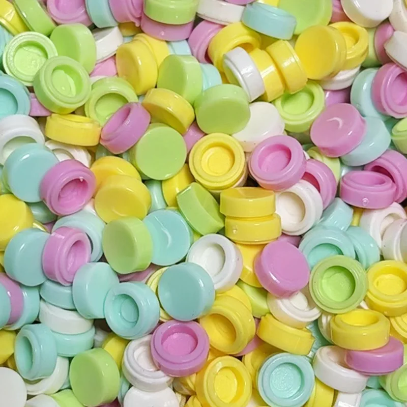 7mm Round Brick Fillers, Multicolored Mini Particles for Handmade Crunch Balls, Squeeze Balls and Shaker Charm DIY Crafts