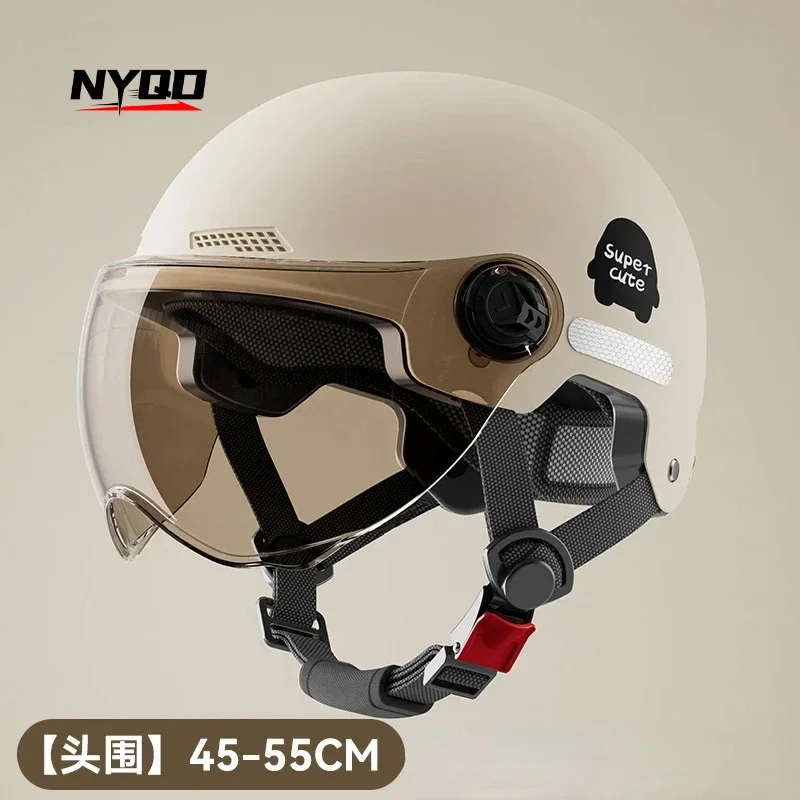 Electric Car Motorcycle Helmet Men and Women Summer Sun Protection Half Helmet Battery Car Safety Helmet 헬멧반모