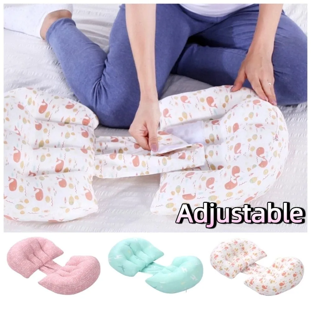 Soft Pregnancy Pillow Ergonomic Adjustable Maternity Pillow Multifunction Comfort Women's Sleeping Body Pillow Sleeping Cushion