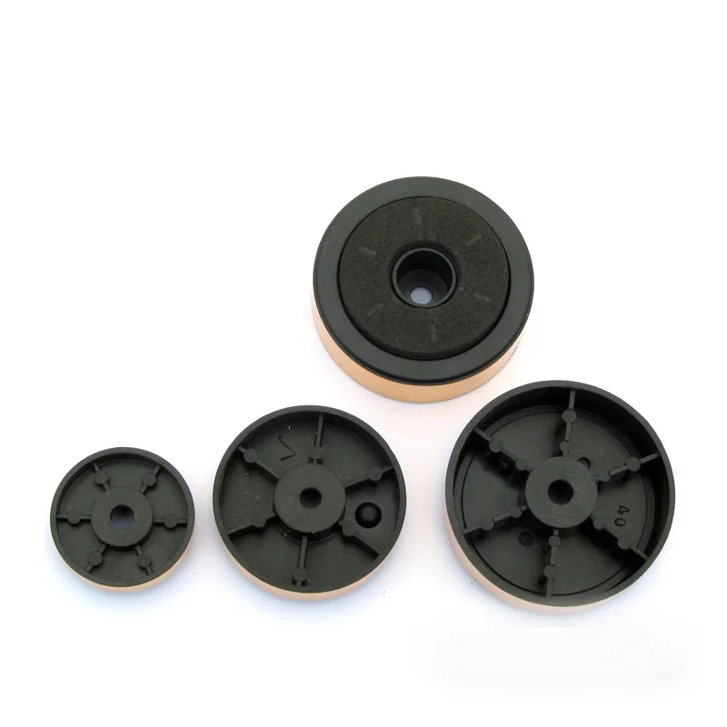 Almohadillas de sonido UNISIAN, pies de soporte de plástico, patas de Audio doradas y plateadas, altavoz, almohadilla de suspensión de absorción de impacto para amplificador