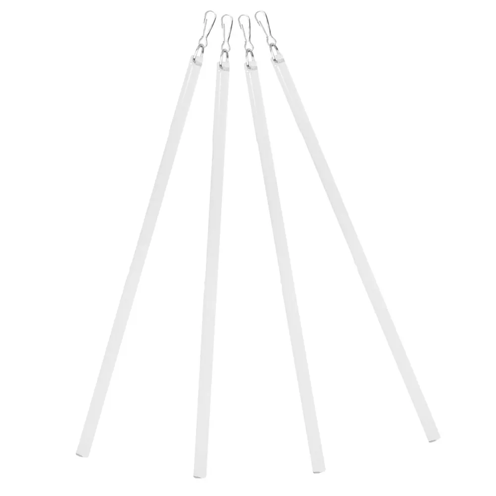 

4pcs Clear Acrylic Curtain Pull Rods Smooth Rotation For Drapery Blinds Window Treatments Replacement Parts Vertical Blind