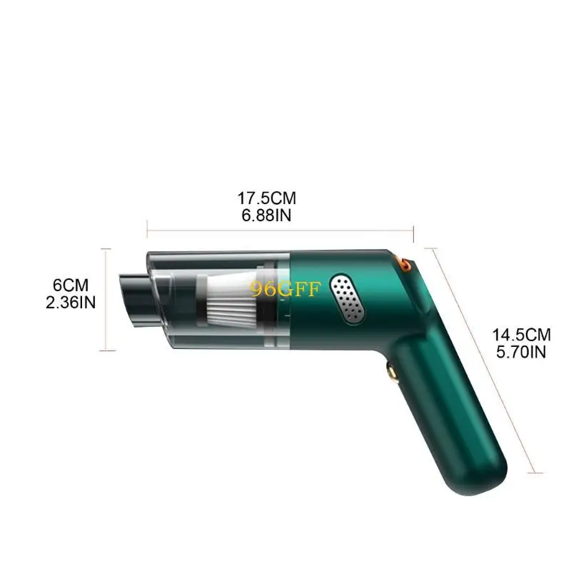 96GF Aspiradora portátil portátil para muebles para automóviles para hogar tierra polvo recargable diseño liviano