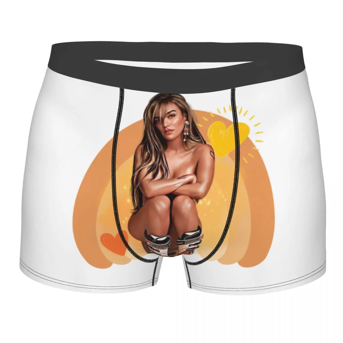 

Colombian Music Singer Karol G Tropicoqueta Boxer Shorts Men 3D Print Male Breathbale Underwear Panties Briefs