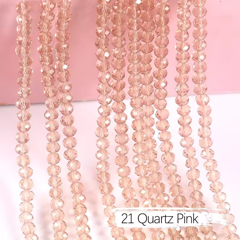 2mm 4mm 6mm 8mm Rondelle Austria Crystal Beads Faceted Glass Beads Loose Spacer Beads for DIY Bracelet Garment Making - Image 50
