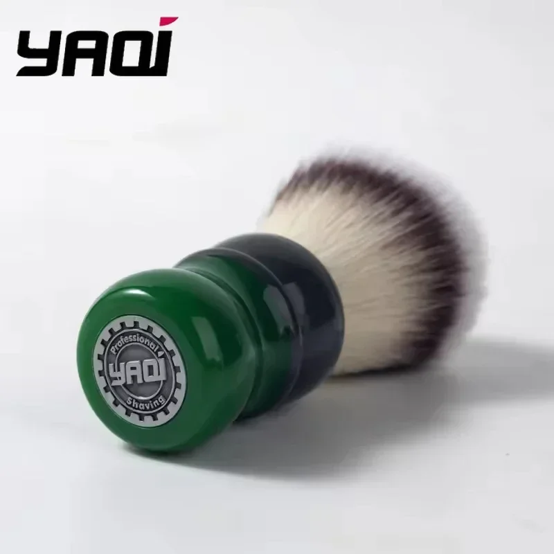 

Мужская помазок для бритья YAQi - 26 мм мокко-матча чайного цвета, синтетическая щетина, узел, ручка из смолы, синтетическая щетка для бритья волос