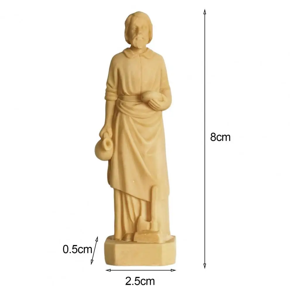 8*2.5cm Saint Joseph Statue Tall Saint Joseph Figurine Resin Carpenter Joseph Sculpture Good Luck Gift For House Selling Kit