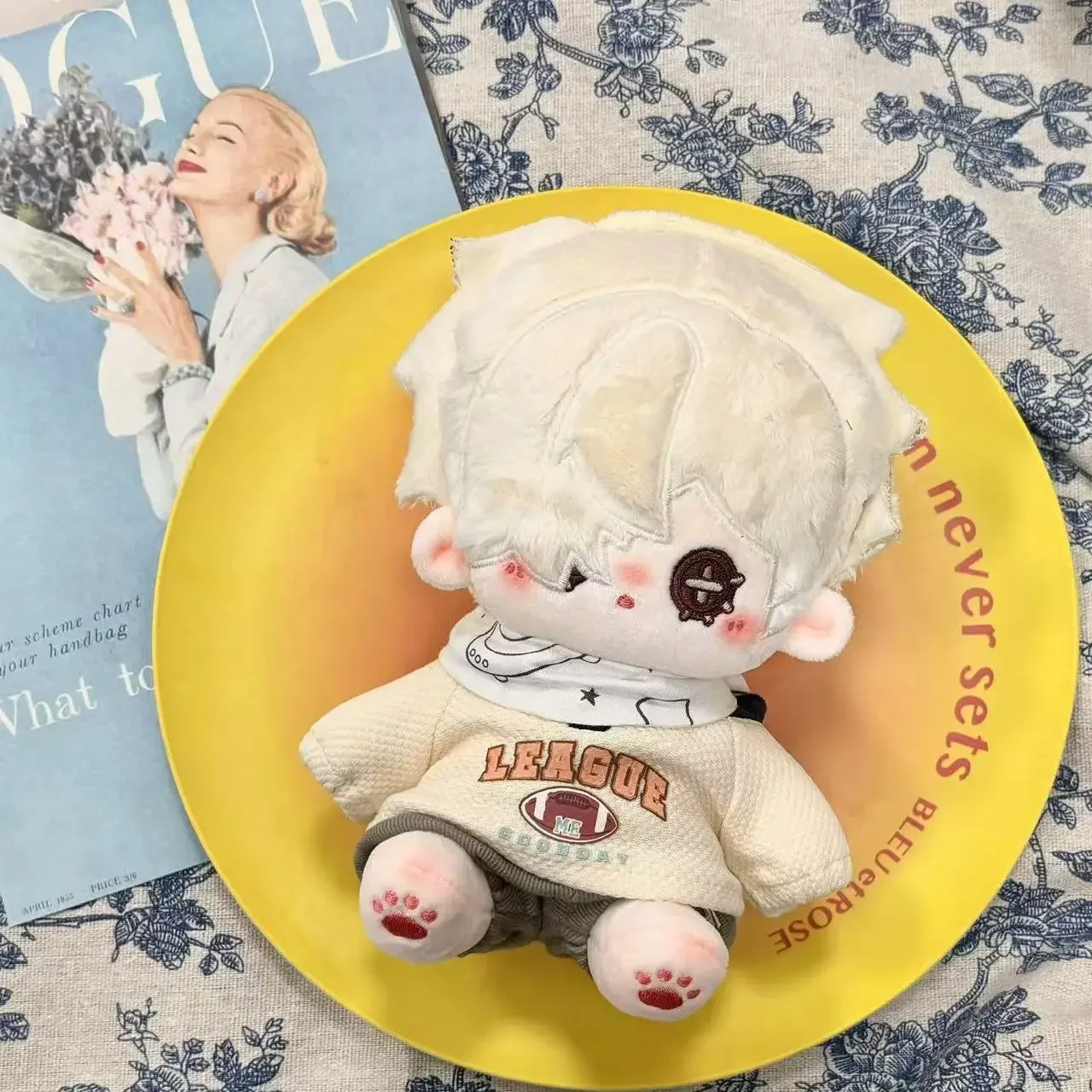 

Original Anime Identity Ⅴ Andrew Kreiss Grave Keeper Plush Doll Body Cosplay 20cm Figure Dress UP Cotton Toys Xmas Gift