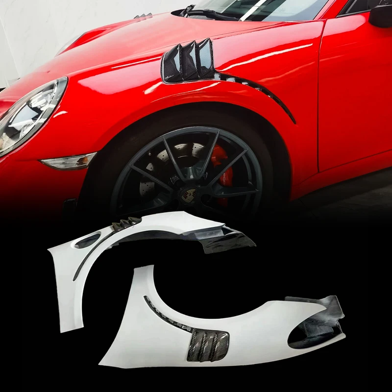 

For PORSCHE 718 Boxster/Cayman 982 (2016+) GT4 Style Car Fender | For GT4 Front Bumper Only | Perfect Fit | High-Strength