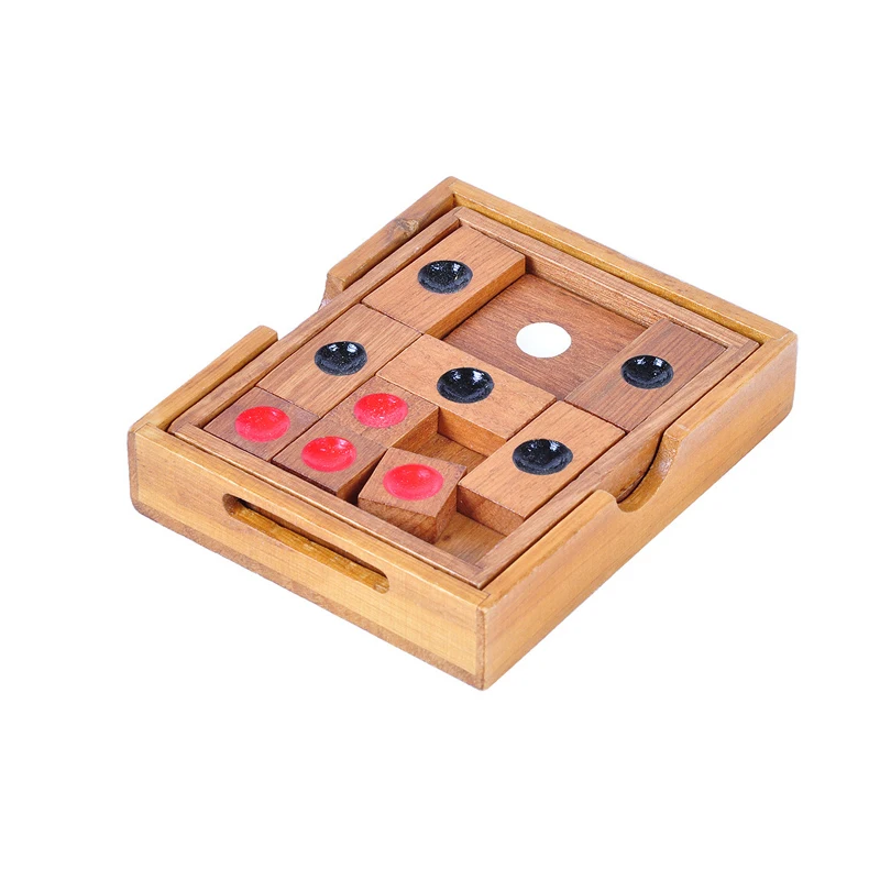 Wooden Brain Teaser Huarong Sliding Puzzle Logical Thinking Games For Kids And Adults Educational Intellectual Toys